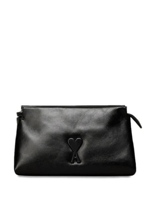 Voulez-Vous leather clutch bag by AMI