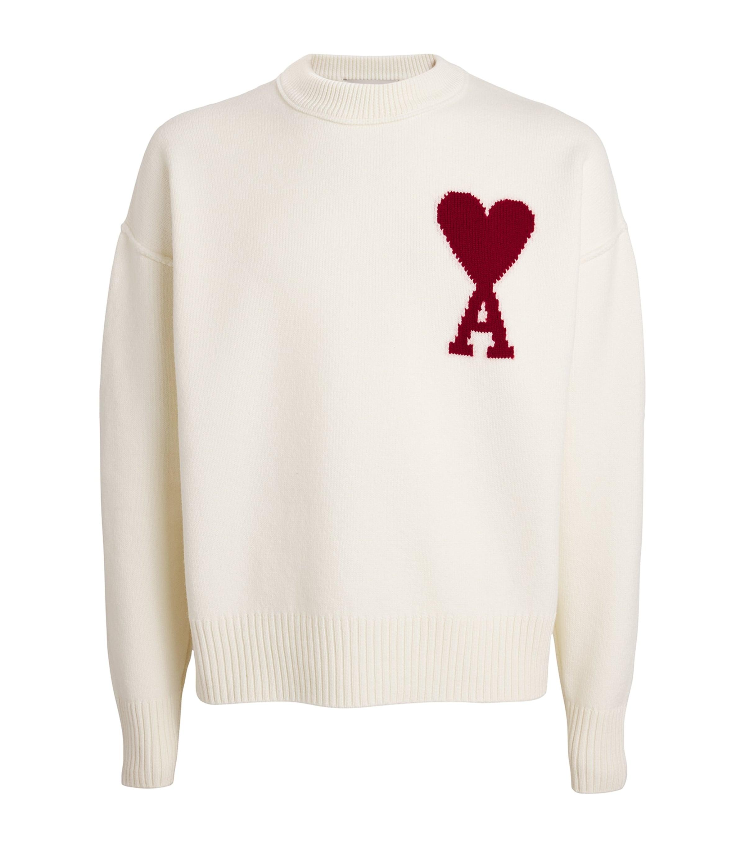 Wool Ami de Coeur Sweater by AMI