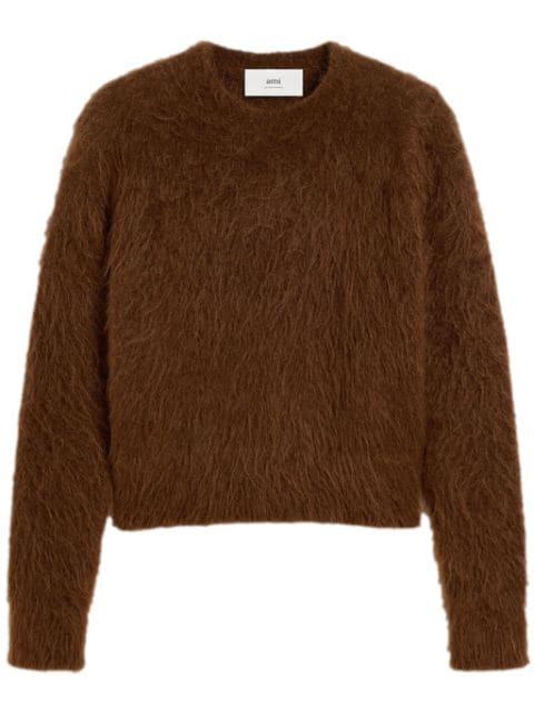 alpaca-mohair blend brushed sweater by AMI