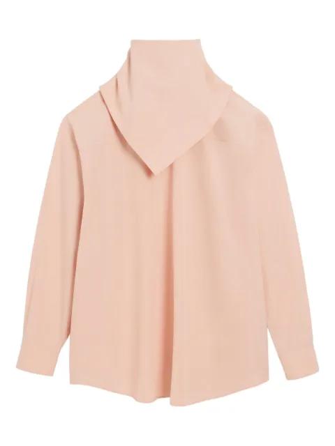 bandana-collar cotton blouse by AMI