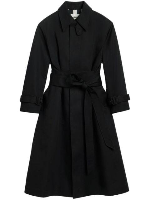 belted cotton trench coat by AMI