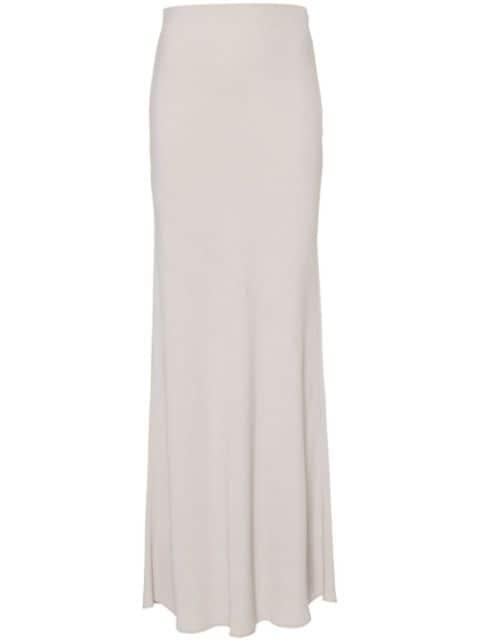 bias-cut maxi skirt by AMI