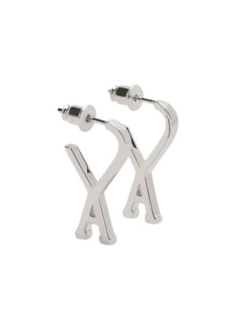 brass small Ami de Coeur hoops by AMI
