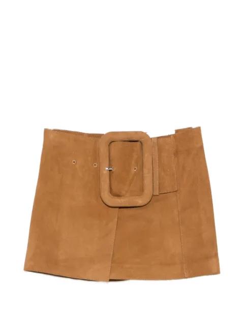 buckled A-line mini skirt by AMI