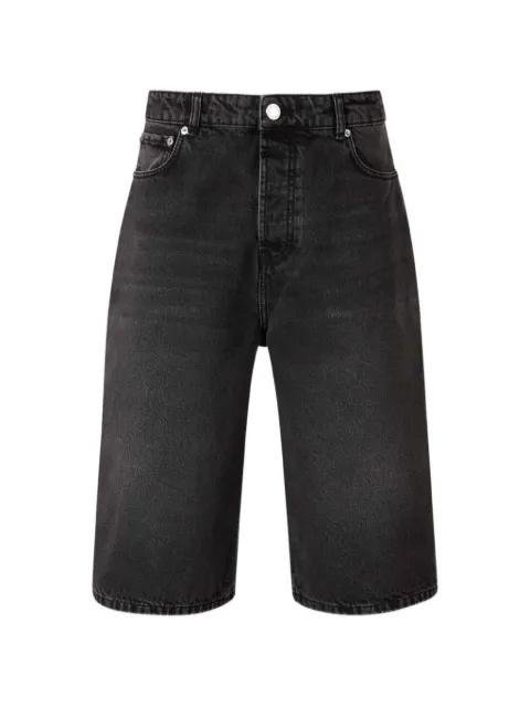 button fly denim shorts by AMI
