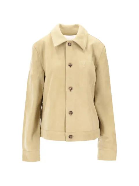 buttoned leather jacket by AMI