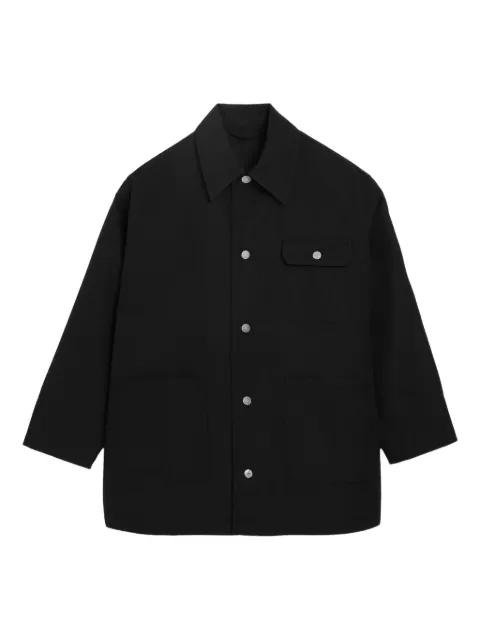 buttoned wool worker jacket by AMI