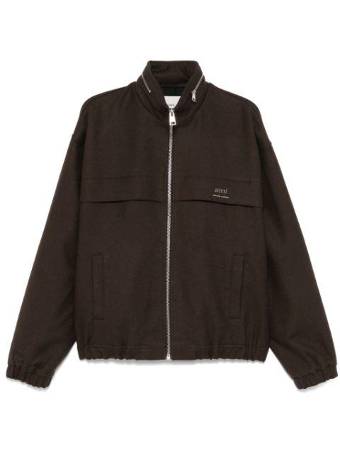 concealed-hood jacket by AMI