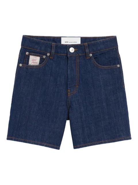cotton Ami Paris heritage label shorts by AMI