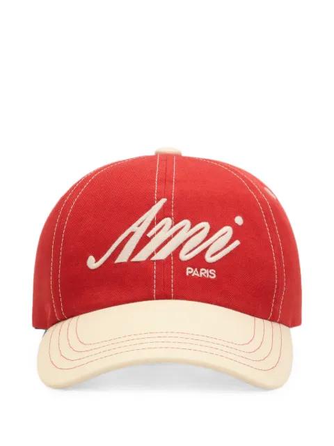 cotton cap with Ami Paris embroidery by AMI