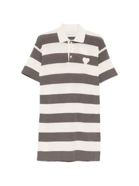 cotton polo dress Ami de Coeur patch by AMI