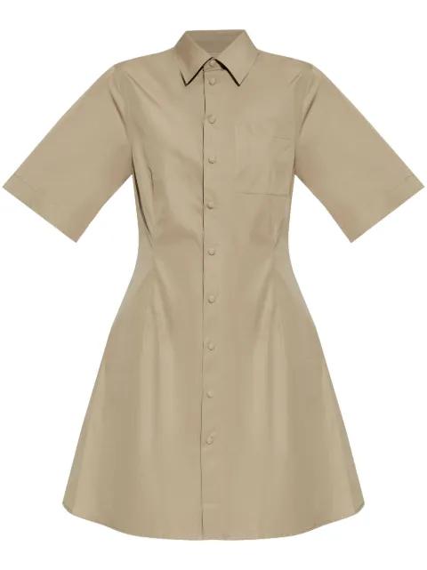 cotton shirt dress by AMI