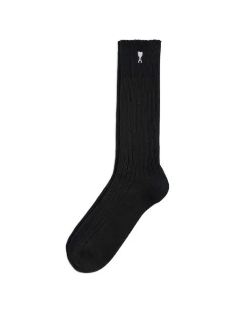 cotton socks with Ami de Coeur by AMI