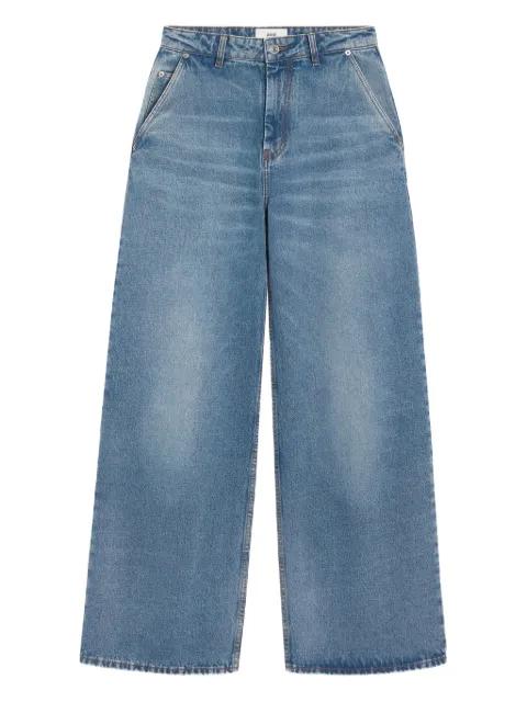 cotton super wide-leg jeans by AMI