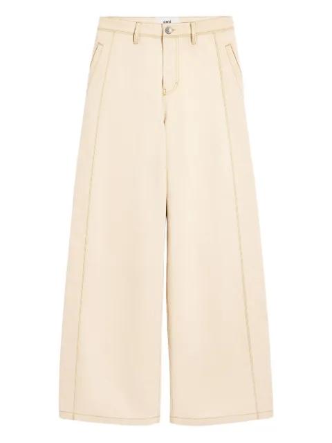 cotton super wide-leg jeans by AMI