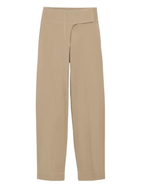 cotton wrapped belted trousers by AMI