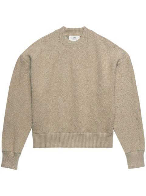 crew-neck fleece sweatshirt by AMI