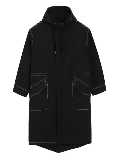 crinkled long parka by AMI