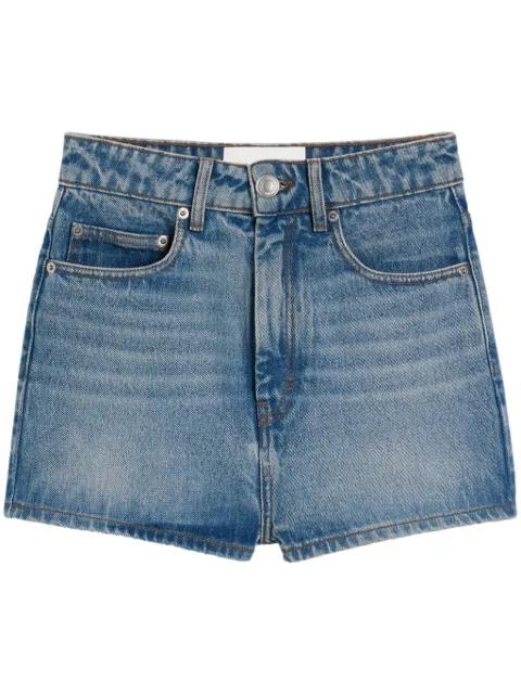 denim mini shorts by AMI