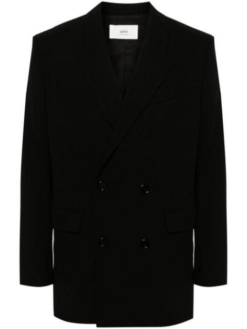 double-breasted virgin wool blazer by AMI