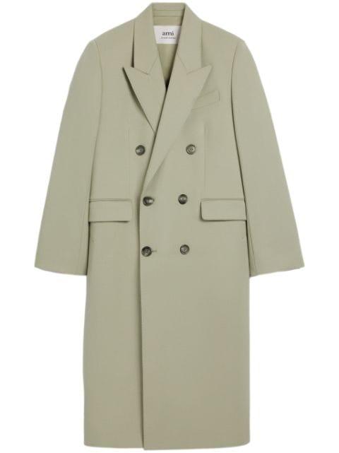 double-breasted virgin-wool coat by AMI