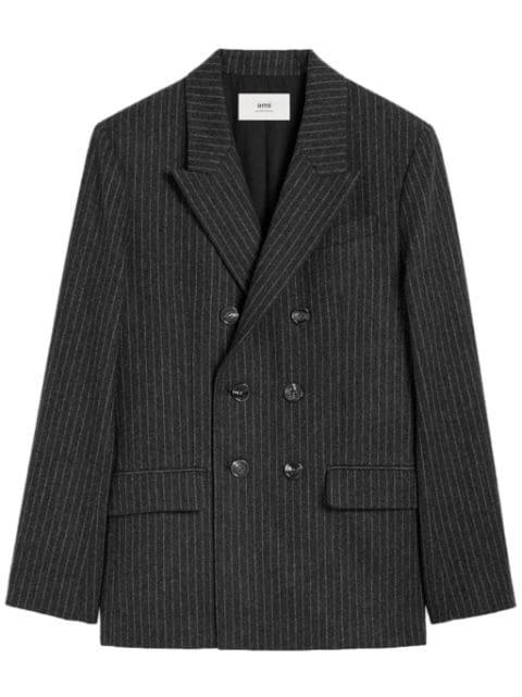 double-breasted wool blazer by AMI