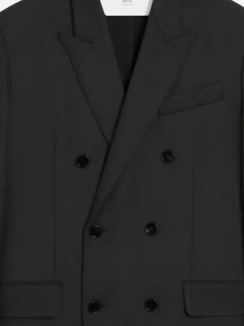 double-breasted wool coat by AMI