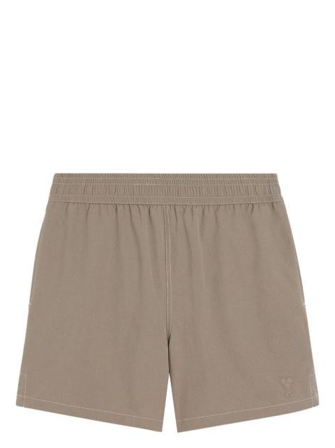 embroidered swim shorts by AMI