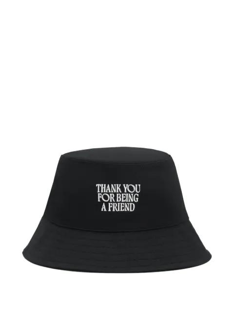 embroidery bucket hat by AMI