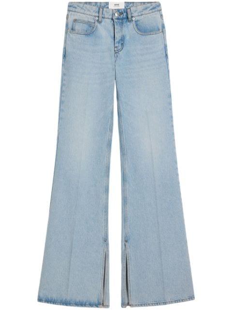 flared-leg cotton jeans by AMI