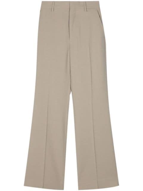 flared twill trousers by AMI