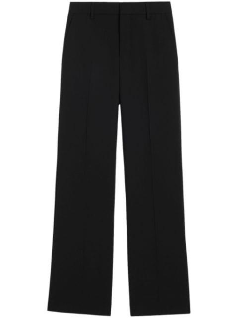flared twill trousers by AMI