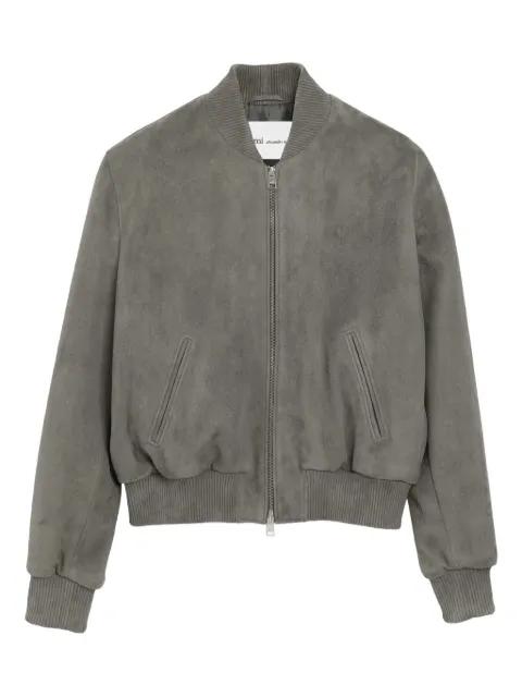 goat leather Ami de Coeur zipped jacket by AMI