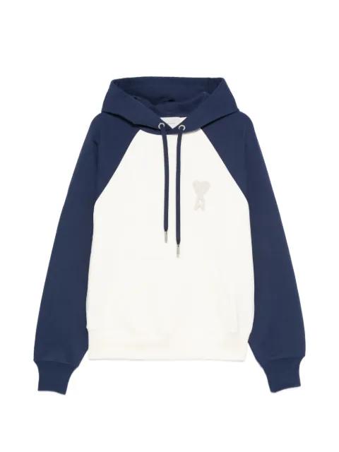 heart logo hoodied sweatshirt by AMI