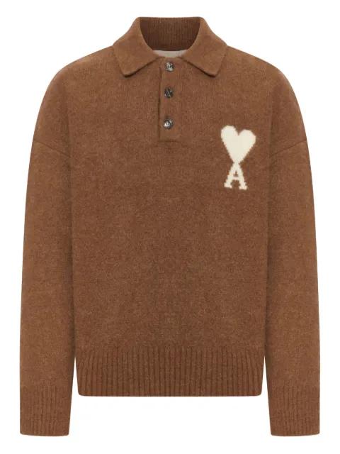 heart-logo sweater by AMI
