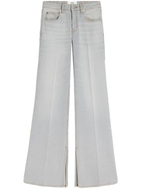high-rise wide-leg jeans by AMI