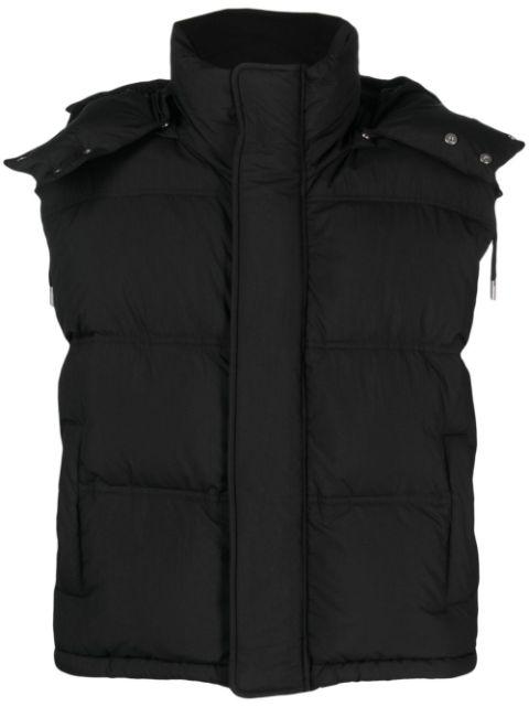 hoodied padded gilet by AMI