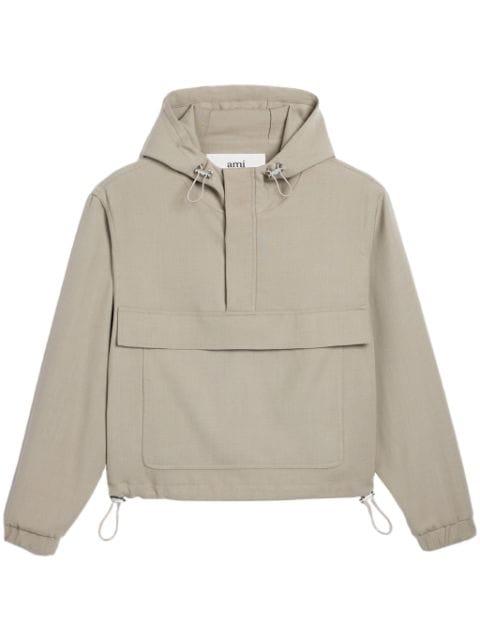 hoodied windbreaker by AMI