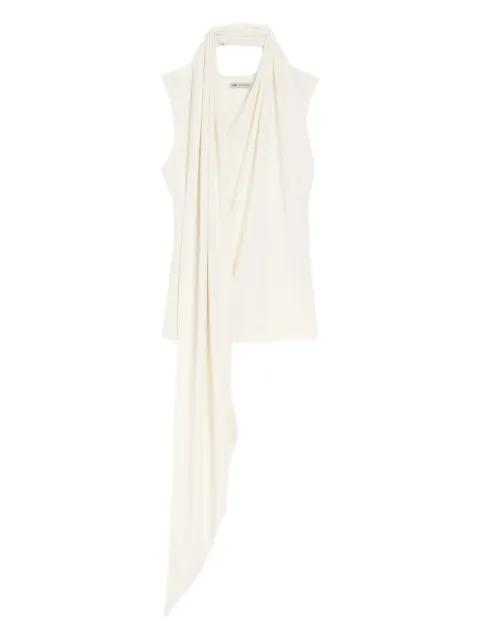 jersey sleeveless lavalliere top by AMI