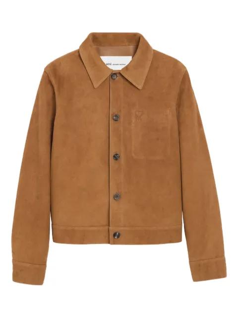leather buttoned Ami de Coeur jacket by AMI