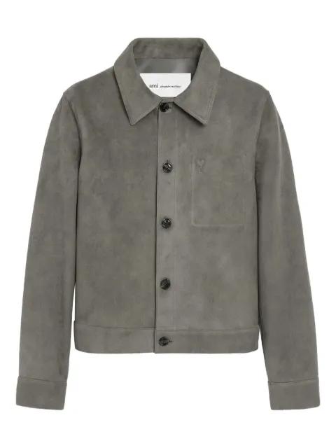 leather buttoned Ami de Coeur jacket by AMI