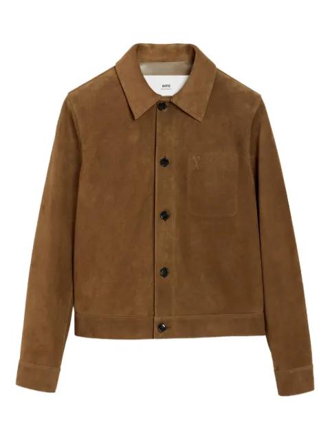 leather buttoned Ami de Coeur jacket by AMI