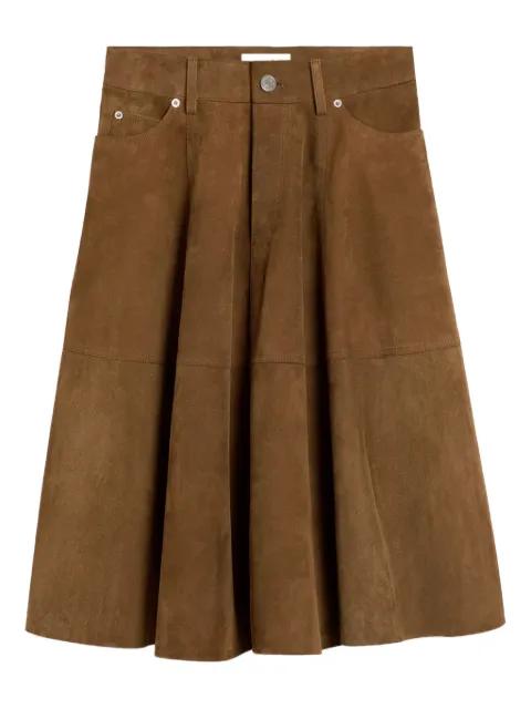 leather midi skirt by AMI