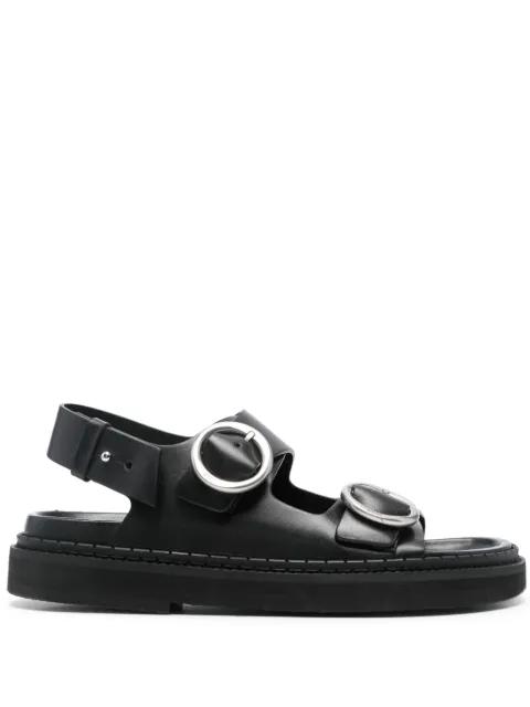 leather sandals by AMI