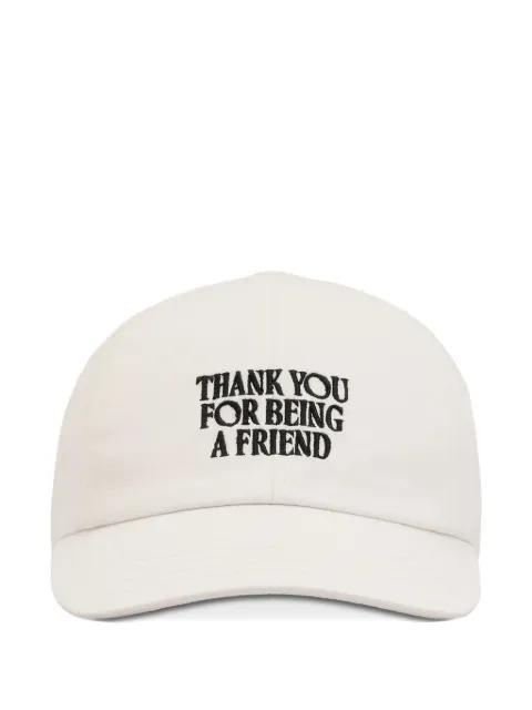 logo-embroidered buckle baseball cap by AMI