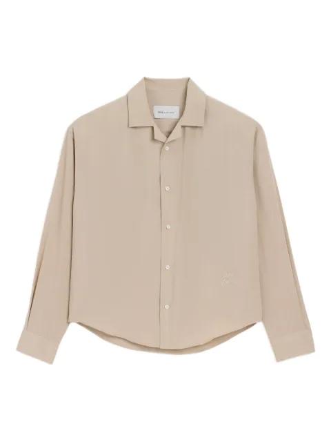 logo-embroidered shirt by AMI