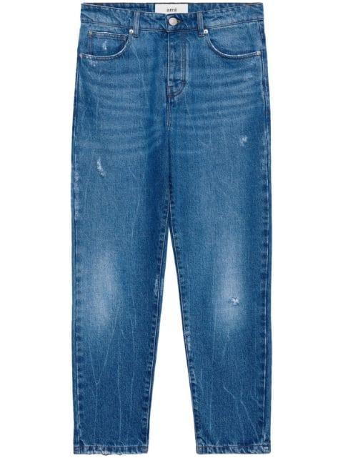 logo-patch straight-leg jeans by AMI