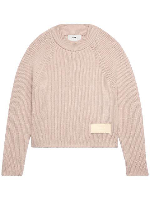 logo-patch sweater by AMI