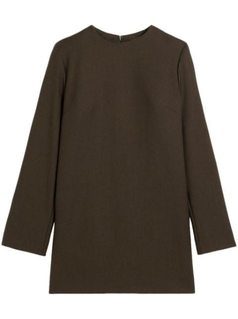 long sleeve wool dress by AMI