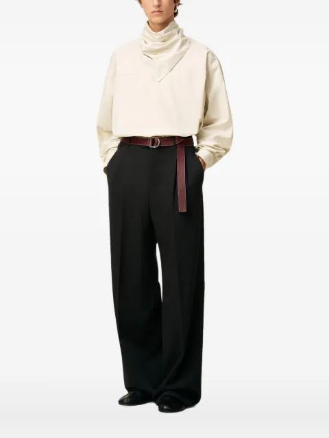 long-sleeved cotton bandana blouse by AMI